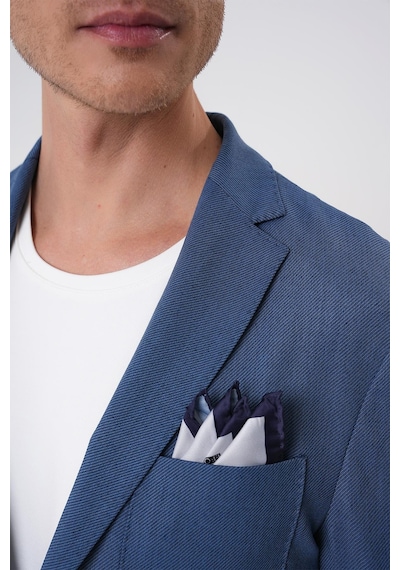 Efor Comfort Fit Mono Yaka Çift Yırtmaç Torba Cep Kendinden Desenli Casual İndigo Ceket C 706 Indıgo Efor Comfort Fit Mono Yaka Çift Yırtmaç Torba Cep Kendinden Desenli Casual İndigo Ceket C 706 Indıgo
