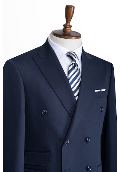 İlayda Emir Luxury, İtalyan Kesim,slim Fit, Kruvaze, Erkek Takım Elbise Lacivert