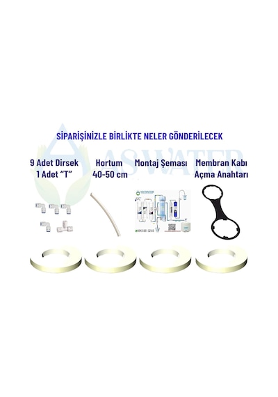 Açık Kasa Su Arıtma Cihazı Aw 6'li Aşamalı Filtresi Seti Mineral Diğer
