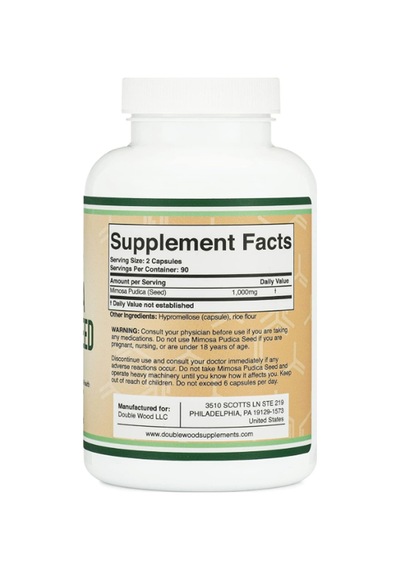 Double Wood Mimosa Pudica Seed 1000mg 180 Capsul 3937