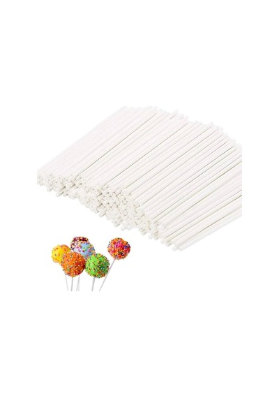 Lolipop Çubuğu Cakepop Kek Çubuğu Parti Çubuğu Plastik Çubuk 100 Adet Goldcakes
