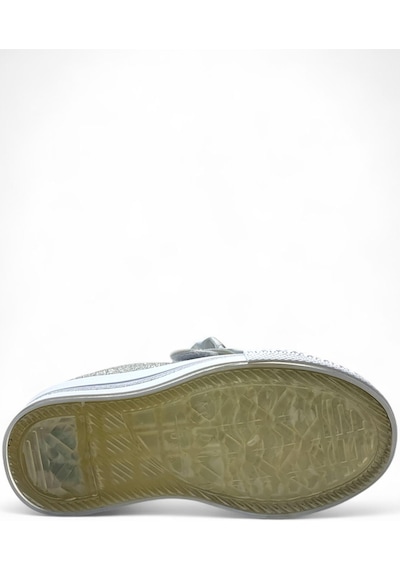 Tuğba Ortopedi 1210 Kız Çocuk Okul Öncesi Kurdele Işıklı Sneaker GÜMÜŞ Gümüş