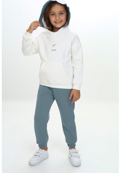 Toontoy Kids Toontoy Kız Çocuk 2'li Takım Baskılı Kapüşonlu Cepli Sweatshirt & Beli Paçası Lastikli Jogger Eşofman Altı - Bant Detaylı & 3 İplik Şardonlu Mint Toontoy Kids Toontoy Kız Çocuk 2'li Takım Baskılı Kapüşonlu Cepli Sweatshirt & Beli Paçası Lastikli Jogger Eşofman Altı - Bant Detaylı & 3 İplik Şardonlu Mint