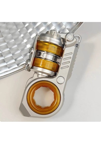 Premium Edc Fidget Toy Paslanmaz Çelik Tuning Fork Mekanizmalı Manyetik Metal Yeni Nesil Stres Çarkı
