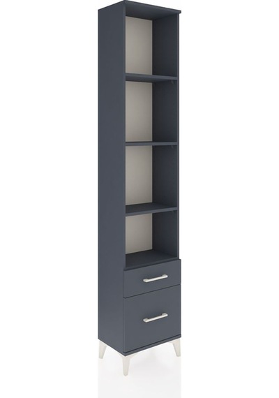 Arges Dolap 4 Raflı 2 Çekmeceli 44x30x221 Antrasit-antrasit Antrasit Arges Dolap 4 Raflı 2 Çekmeceli 44x30x221 Antrasit-antrasit Antrasit