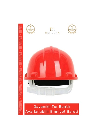 Baret Essafe Ce Belgeli En397 İş Güvenliği Ayarlanabilir Havalandırmalı Kırmızı Emniyet Bareti