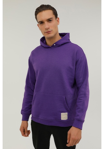Lumberjack M-CG516 SMOOTH HOODIE 2PR Mor Erkek Sweatshirt Mor