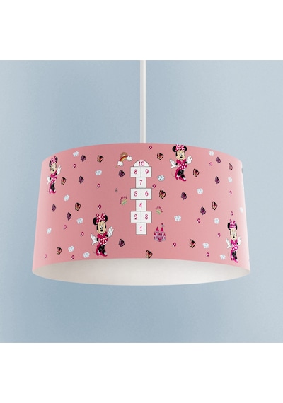 Mekta Home Bebek Ve Çocuk Odası Seksekli Minnie Mouse Desenli Avize Renkli