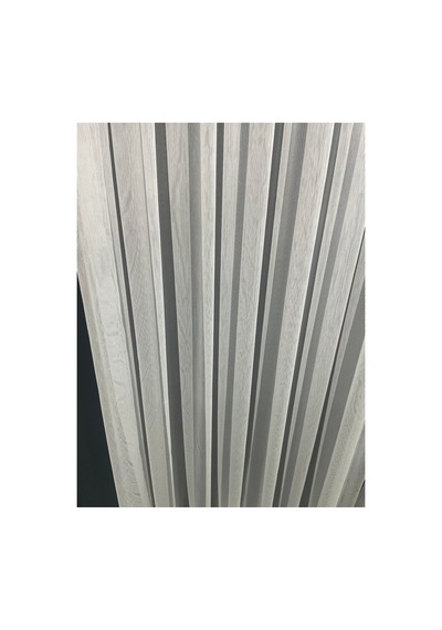 Hanedizayn Kırışma Yapmaz Çelik Tül Perde 1/3 Sık Pile Ekru