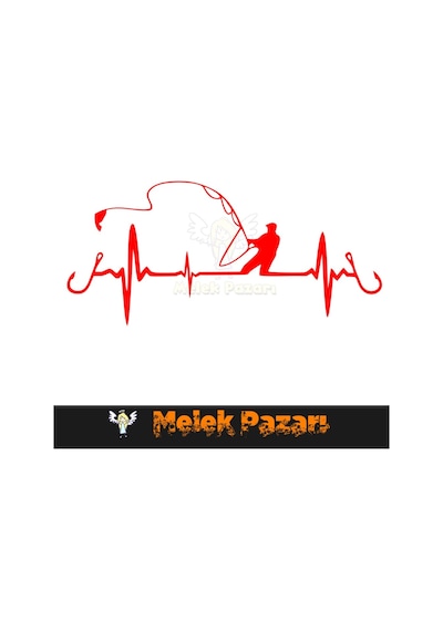 Balık Tutan Adam - Balıkçı Nabız Araba Sticker