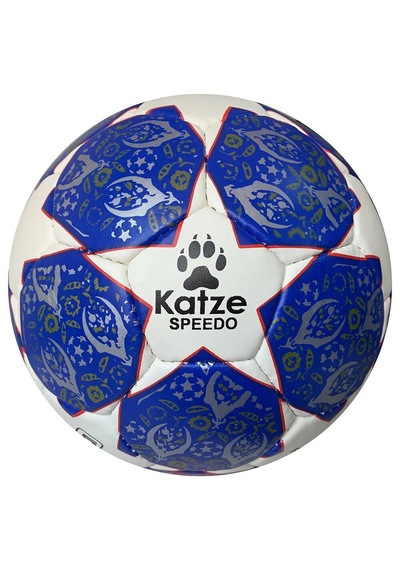 Katze Speedo Sert Zemin Futbol Topu 5 Numara Mavi - Beyaz