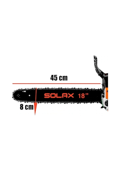 ﻿﻿﻿﻿Solax 5900 3.2 HP 55 CC 18 Benzinli Hızar Ağaç Kesme Motoru