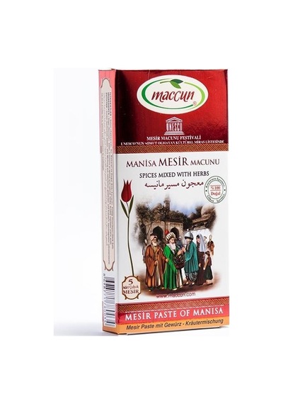 Maccun Manisa Mesir Macunu 5'li Çubuk 105 Gr Doğal Bitki Ve Baharatlarla Hazırlanmış