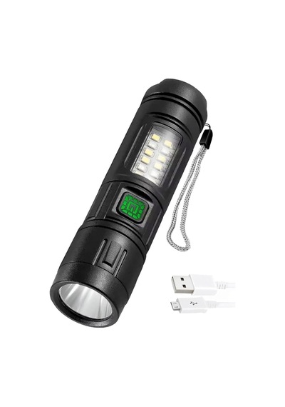 Tr 7 Mod Şarjlı El Feneri Zoomlu Type-c Cob Led Lamba Acil Durum Işığı 4228