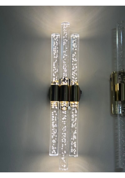 Bhbackhome Bubbletrio Şık Ve Zarif Modern Led Duvar Aplik 51 Cm Gold Elektrikli Gold Elektrikli