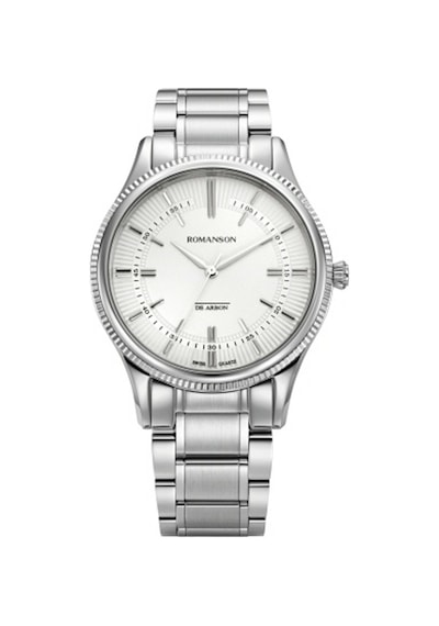 Romanson Camm4bs002wwa12w Safir Cam Swiss Quartz Çelik Kasa Çelik Kordon Gümüş Renk Erkek Kol Saati