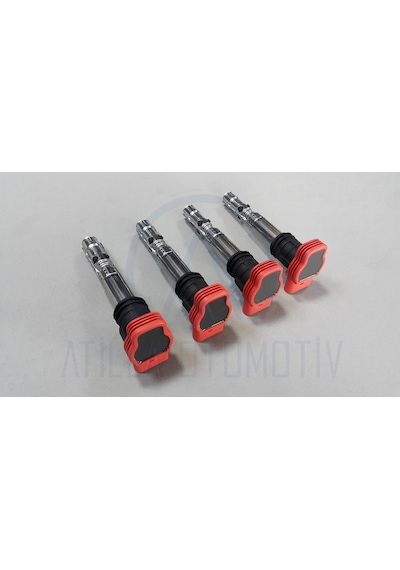 4 X Vw Passat B6 05-11 1.4 Tsi 1.6 Fsi Atesleme Bobini Kirmizi Or 434792258