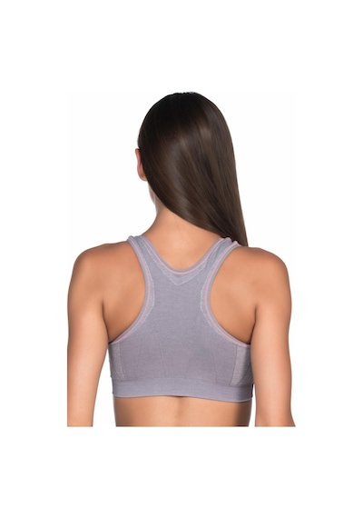 Gri Mı Emay 4026 Double Sporcu Büstiyer Gri