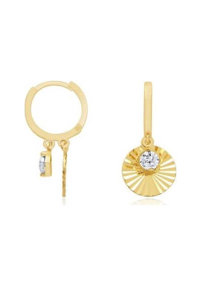 Gülaylar - Altın 14 Ayar Sallantılı Küpe N11.12312