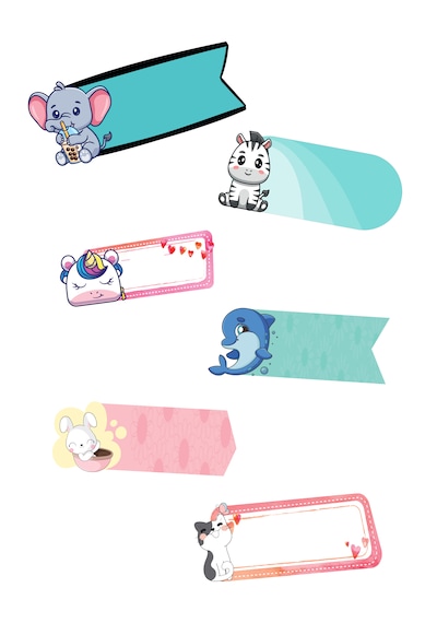 Ettycat Design Okul Etiketi Kalem Defter Etiketi Özel Isim Yazıla