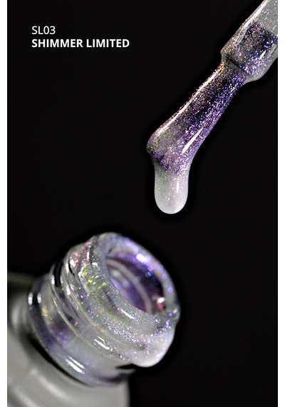 Momo Professional Shimmer Limited Holografik Kalıcı Oje SL03 Rakı Beyazı Pembe Mor Simli 10 ML