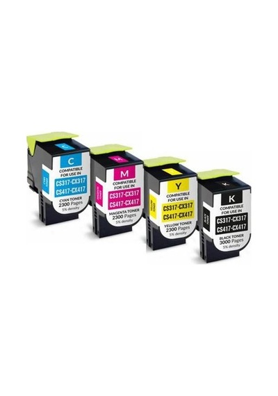 Uyumlu Kartuş For Lexmark Cs317 Sarı Toner 2,5k