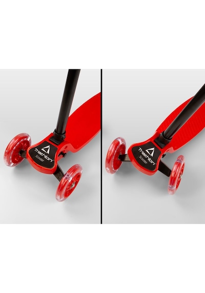 T212-K Katlanabilir Led Işıklı Scooter / 4 Kademe Ayarlanabilir Yükseklik Ayarı (55-70cm)/ Arka Fren