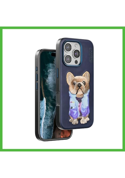Vaveni Venco İphone 16 Pro Max Uyumlu Cute Desenli Kapak - Lacivert Arz