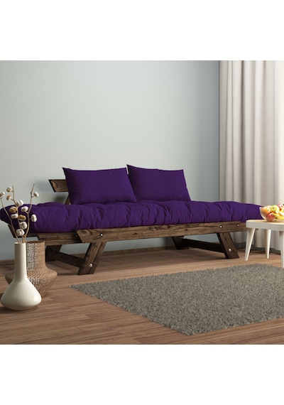 Woodesk Adalar Masif Ceviz-mor Renk 2li Kanepe Cpt8121-210