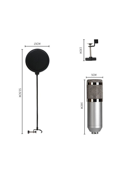 Jwin Rms-11bm800 Stüdyo Condenser Mikrofonu Stand ve Filtreli