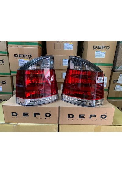 Opel Vectra C 2002-2008 Arası Depo Sağ Ve Sol Stop Lambası Takım Füme 1222695 / 1222692