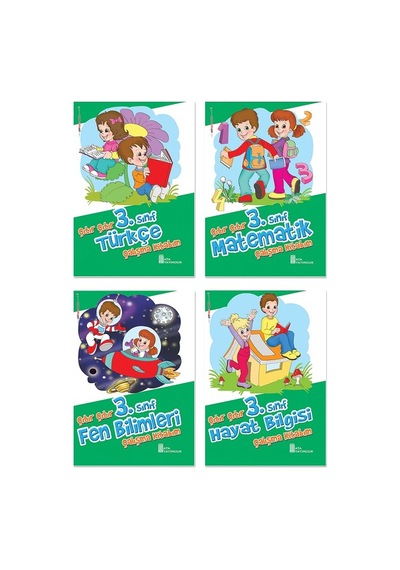3.sınıf Çıtır Çıtır Çalışma Kitabım Seti 4 Kitap