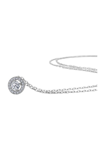 Mia vento 0.50 Karat Effective Diamond Büyülü Işıltı Gümüş Tektaş Gümüş Kolye