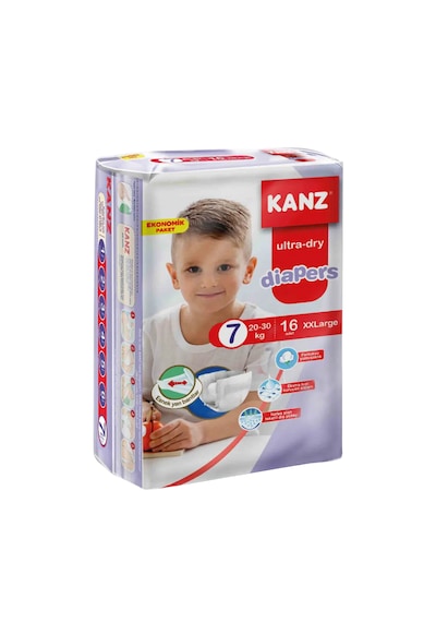 Kanz Bebek Bezi Xxlarge 20-30 Kg / 32 Adet - Mega Paket 7 Numara
