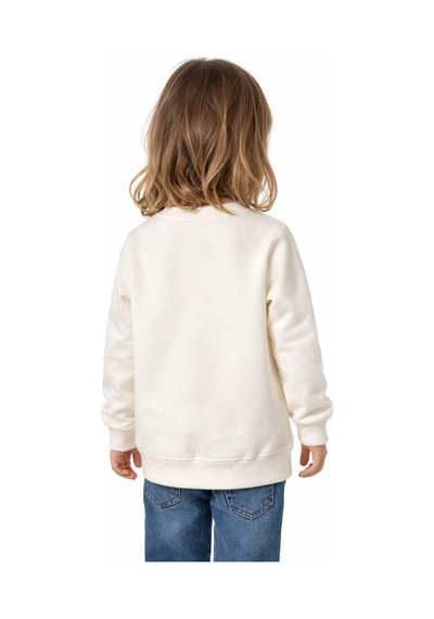Kız Çocuk Happy Sweatshirt Bgl-st05270 Ekru