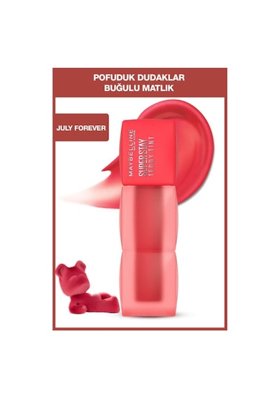Maybelline Super Stay Teddy Tint Uzun Süre Kalıcı Likit Mat Tint 35 July Forever 35