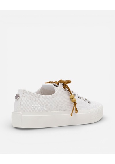 Steve Madden Doubles Wht Canvas Kadın Wht Canvas Sneakers Doubles Beyaz