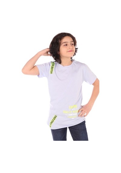 Toontoy Kids Toontoy Erkek Çocuk Baskılı Bisiklet Yaka Kısa Kollu Asimetrik Tişört Açık Lila Toontoy Kids Toontoy Erkek Çocuk Baskılı Bisiklet Yaka Kısa Kollu Asimetrik Tişört Açık Lila