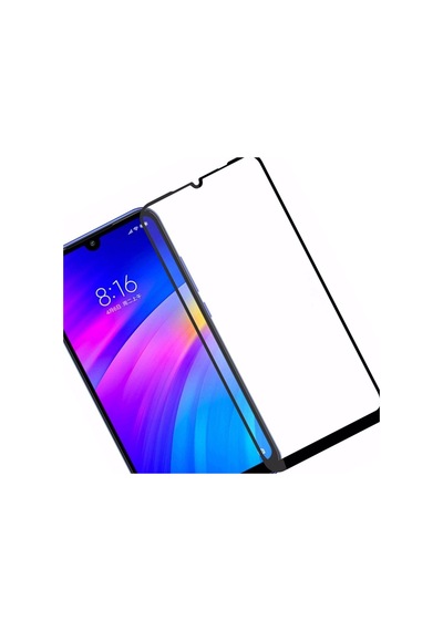 Xiaomi Redmi 7 Siyah 5D Tam Kaplayan Ekran Koruyucu Cam
