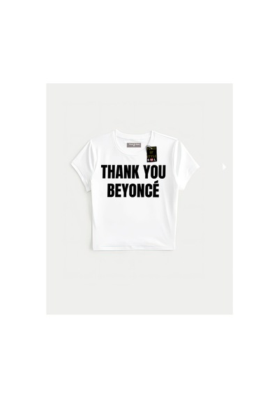 Flood Of Style Beyaz Babby Tee Thank You Özel Tasarım