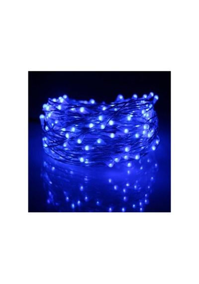 5mt Peri Mavi 50 Led Pilli Noel Parti Yılbaşı Ağaç Dekoratif Aydınlatma Lambası Animasyonlu Süsleme