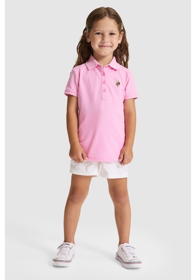 U.S. Polo Assn. U.s. Polo Assn. Kız Çocuk Pembe Tişört Basic 50325592-vr041