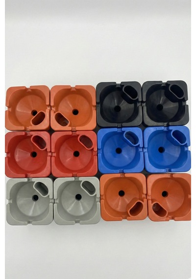 Araç İçi Çakmaklıklı Küllük 12 Adet Toptan Oto Küllük Seti 9x8 Cm