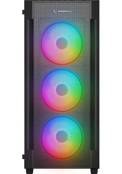 Rampage Vıgılant Mesh 650W 80+ Bronze Rgb Fan Atx Siyah Mıd Tower Oyuncu Kasası