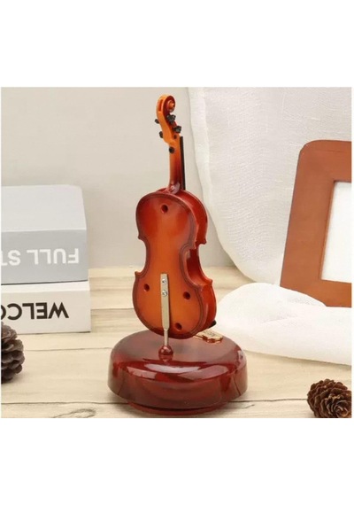Mr Keman Müzik Kutusu Klasik Kurmalı Dönen Müzik Kutusu Masaüstü Dekorasyonu İçin Doğum Günü Düğün Hediyesi Diğer