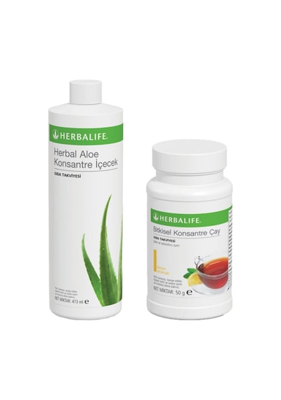 Herbalife Bölgesel Başlangıç Seti-2 50gr Limon Çay Aloe Konsantre Içecek Mezura