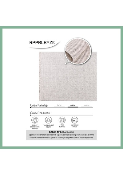 Bşkvirgo Youdayhomecollection Parla Model Oturma Odası Halısı Ebat: 100x100 Bsk2026 Çok Renkli