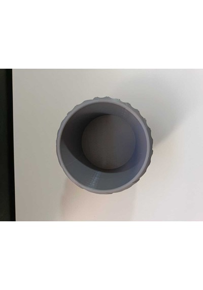 Spiral Desenli Gri Çok Amaçlı Organizer Kalemlik / Saksı / Fırçalık