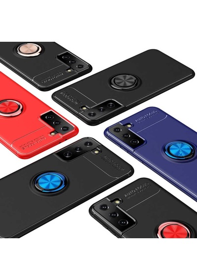 Samsung Uyumlu Galaxy S21 Kilif Yüzüklü Magnetli Ravel Case 392473439