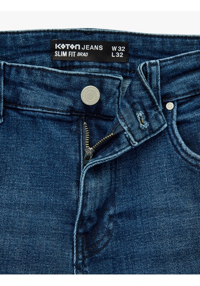 Koton Pamuklu Normal Bel Slim Fit Jean Pantolon - Brad Jean Koyu İndigo 6wam40204nd İndigo Koton Pamuklu Normal Bel Slim Fit Jean Pantolon - Brad Jean Koyu İndigo 6wam40204nd İndigo